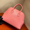 エルメス ボリード1923 18cm シェーブル ローズコンフェッティ ゴールド金具