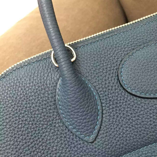 エルメス ボリード27 ブルートンペット クレマンス シルバー金具