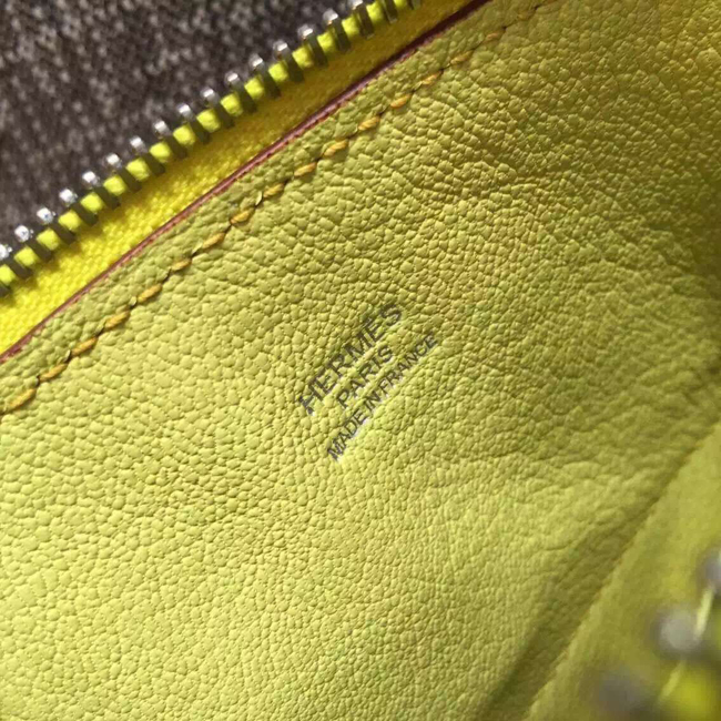 エルメス ボリード27 ソレイユ ヴォーエプソン シルバー金具