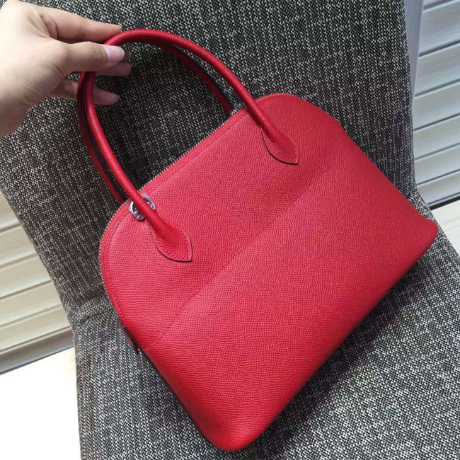エルメス ボリード27 ルビー ヴォーエプソン シルバー金具