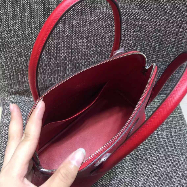 エルメス ボリード27 ルビー ヴォーエプソン シルバー金具