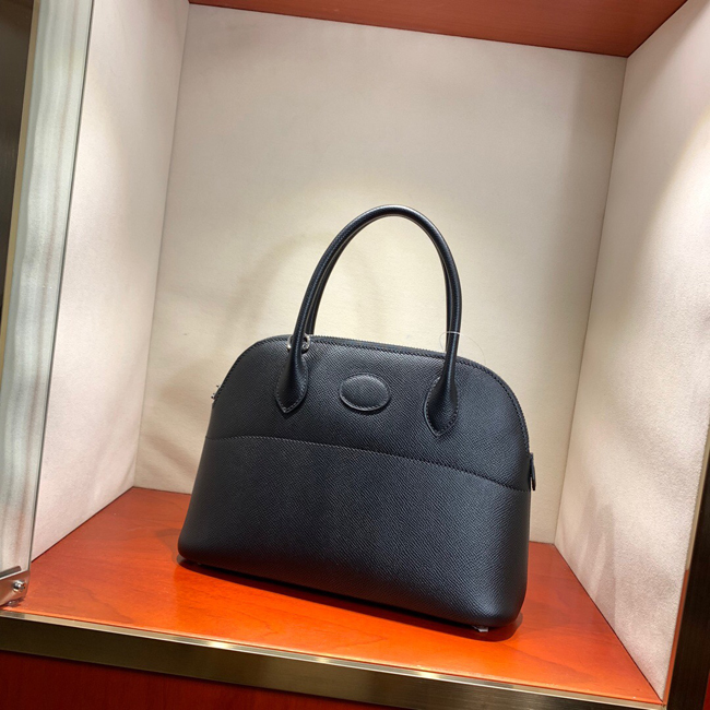 エルメス ボリード27 ブラック ヴォーエプソン シルバー金具