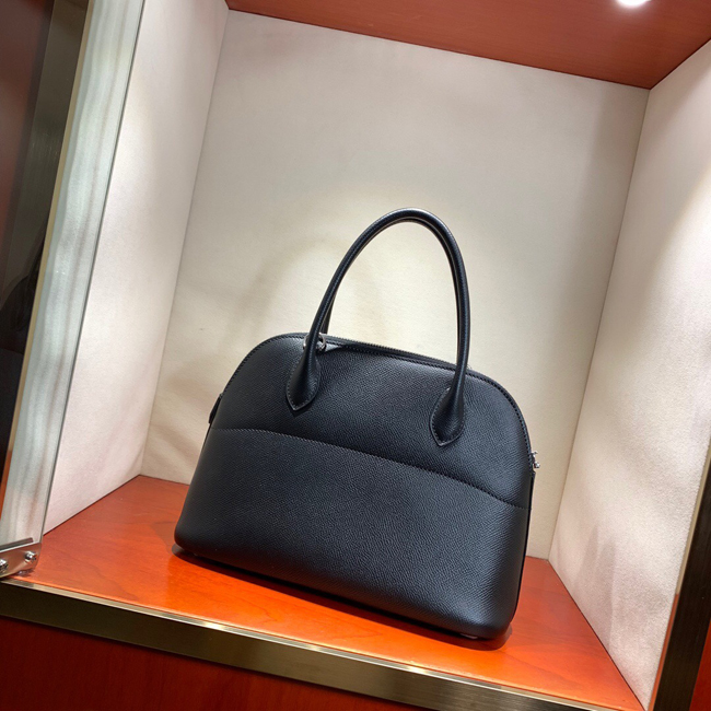 エルメス ボリード27 ブラック ヴォーエプソン シルバー金具