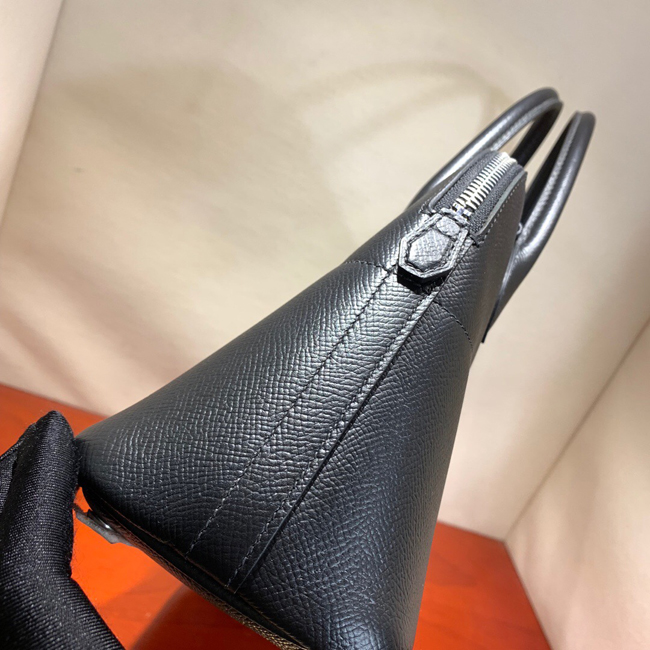 エルメス ボリード27 ブラック ヴォーエプソン シルバー金具