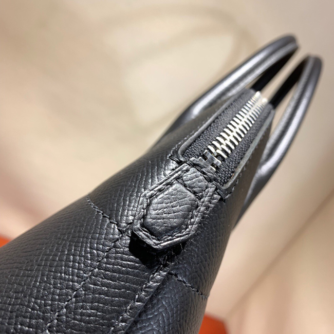エルメス ボリード27 ブラック ヴォーエプソン シルバー金具