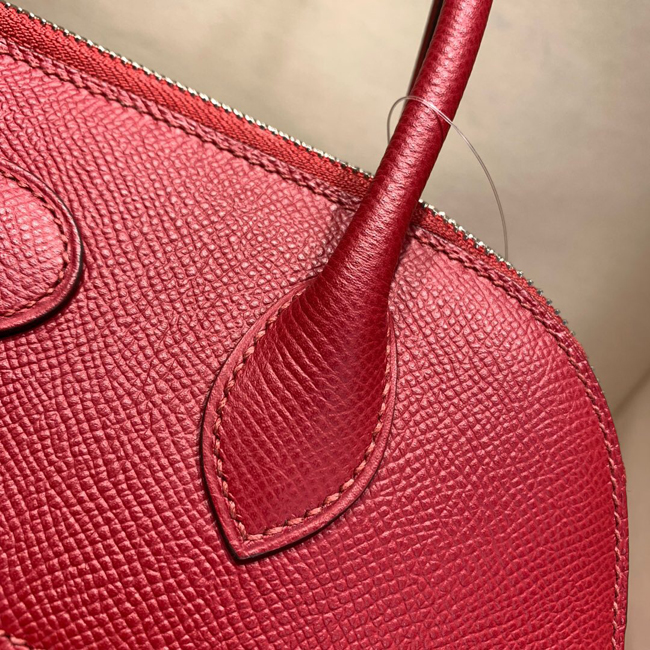 エルメス ボリード27 ルージュガランス ヴォーエプソン シルバー金具