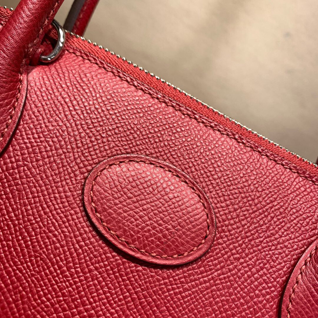 エルメス ボリード27 ルージュガランス ヴォーエプソン シルバー金具