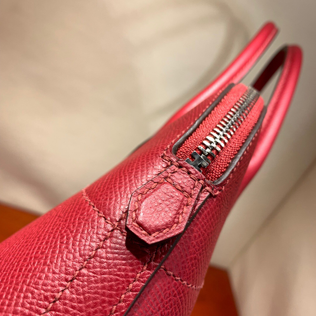 エルメス ボリード27 ルージュガランス ヴォーエプソン シルバー金具