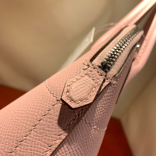 エルメス ボリード27 ローズサクラ ヴォーエプソン シルバー金具