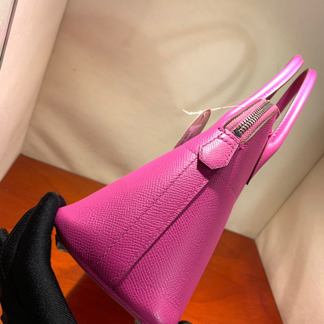 エルメス ボリード27 ローズティリアン ヴォーエプソン シルバー金具
