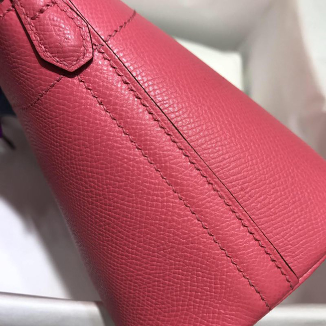 エルメス ボリード31 ローズショッキング ヴォーエプソン シルバー金具