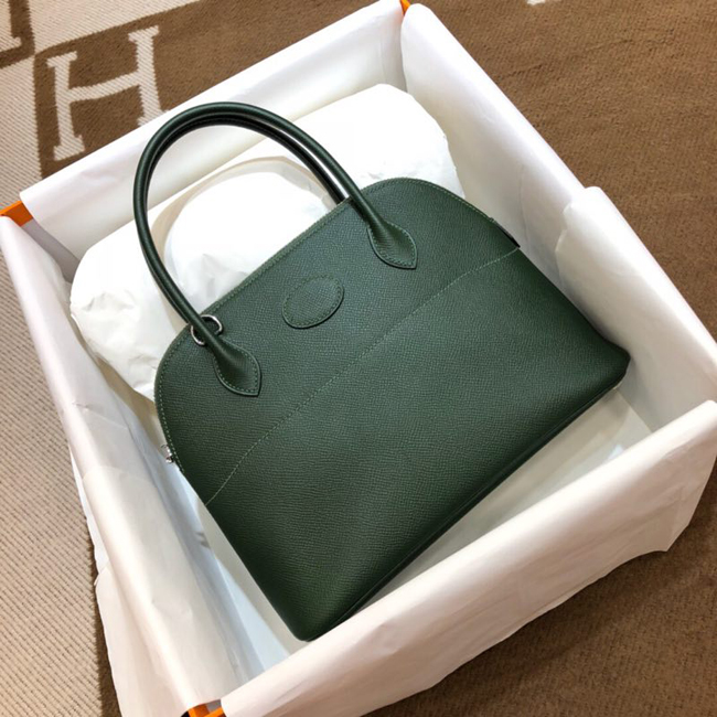 エルメス ボリード31 ヴェールアングレ ヴォーエプソン シルバー金具