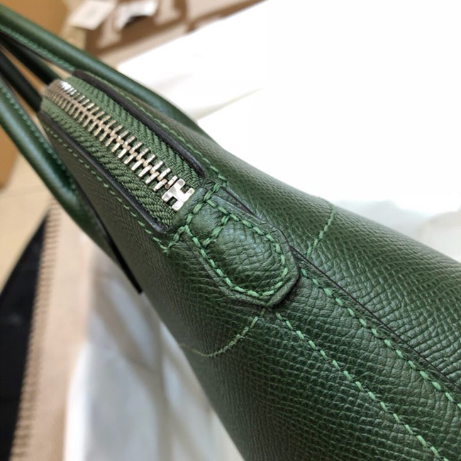 エルメス ボリード31 ヴェールアングレ ヴォーエプソン シルバー金具
