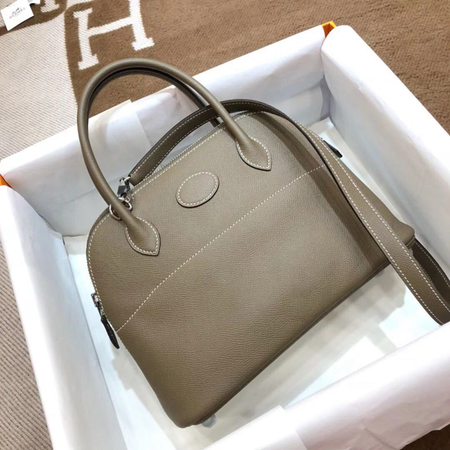 エルメス ボリード31 エトゥープ ヴォーエプソン シルバー金具