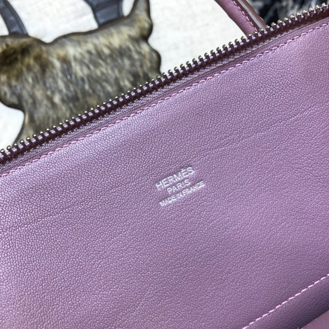 エルメス ボリード31 リラ オーストリッチ シルバー金具