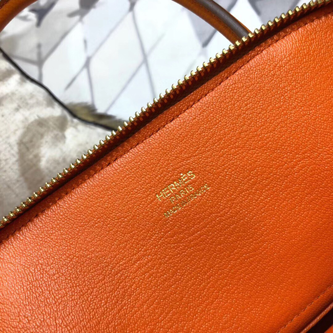 エルメス ボリード31 オレンジ ヴォーエプソン ゴールド金具