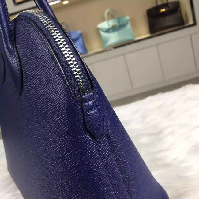 エルメス ボリード31 ブルーサフィール エプソン シルバー金具