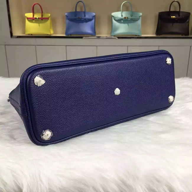 エルメス ボリード31 ブルーサフィール エプソン シルバー金具