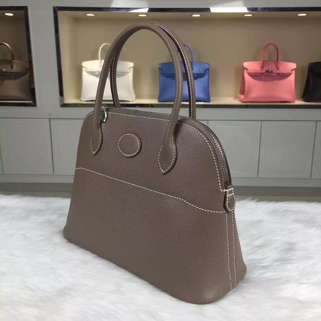 エルメス ボリード31 エトゥープ エプソン シルバー金具