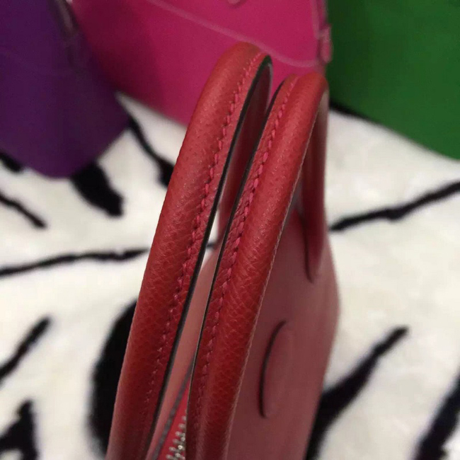 エルメス ボリード27 レッド ヴォーエプソン シルバー金具