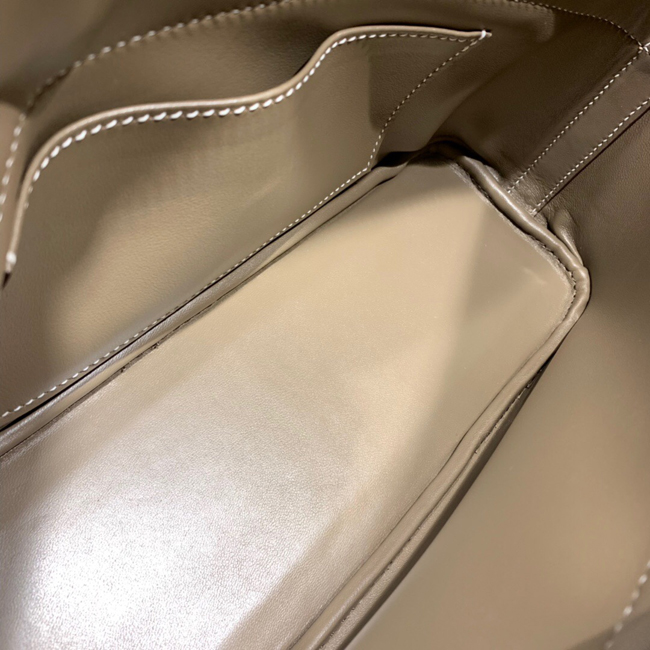 エルメス ボリード27 エトゥープ ヴォーエプソン シルバー金具