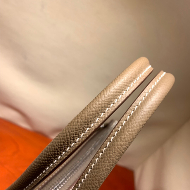 エルメス ボリード27 エトゥープ ヴォーエプソン シルバー金具