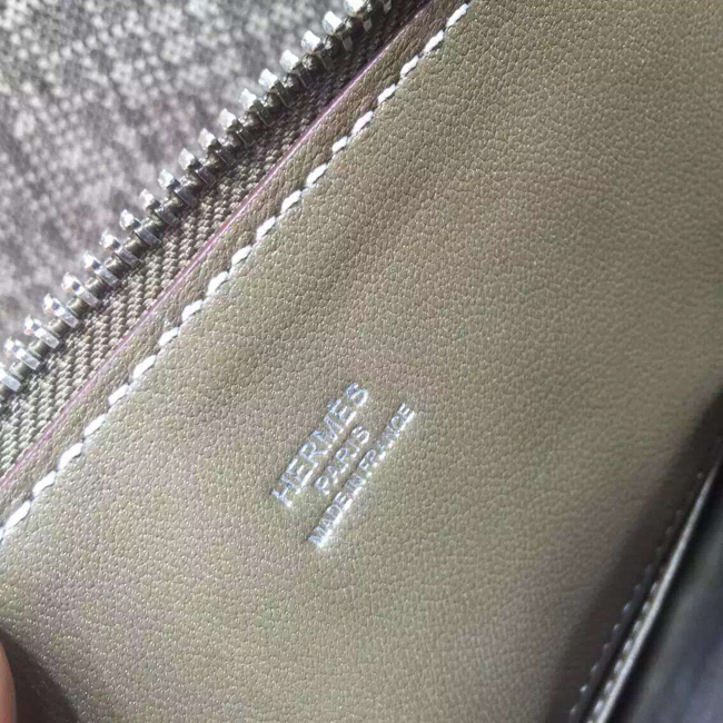エルメス ボリード27 エトゥープ ヴォーエプソン シルバー金具