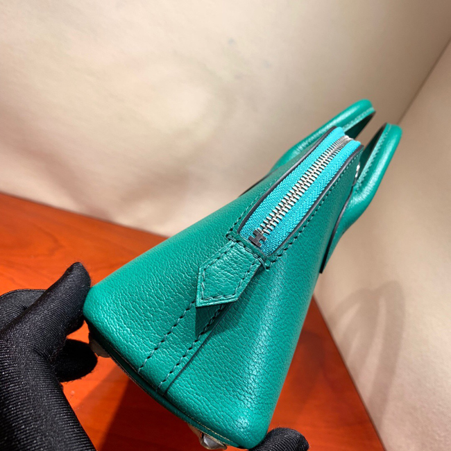エルメス ボリード1923 18cm シェーブル ミント ゴールド金具