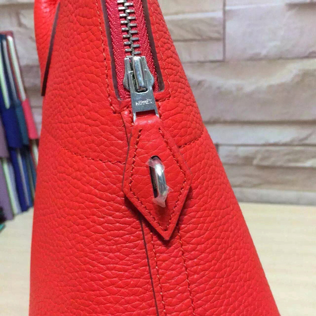 エルメス ボリード37 レッド トリヨン シルバー金具