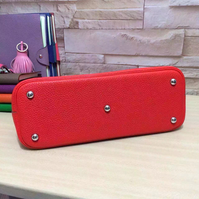 エルメス ボリード37 レッド トリヨン シルバー金具