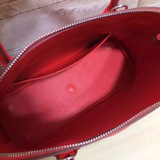 エルメス ボリード37 レッド トリヨン シルバー金具