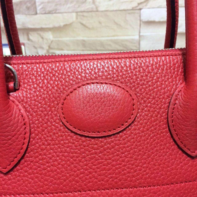 エルメス ボリード37 ルビー トリヨン シルバー金具