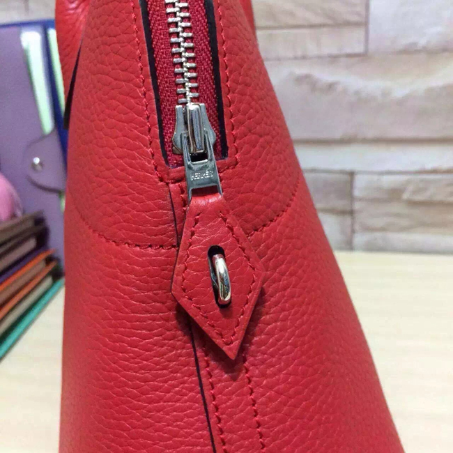 エルメス ボリード37 ルビー トリヨン シルバー金具