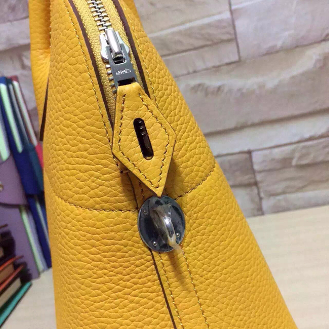 エルメス ボリード37 イエロー トリヨン シルバー金具