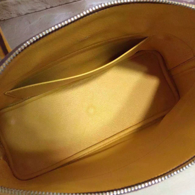 エルメス ボリード37 イエロー トリヨン シルバー金具