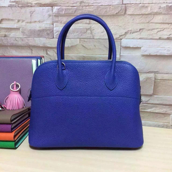 エルメス ボリード37 ミコノス トリヨン シルバー金具