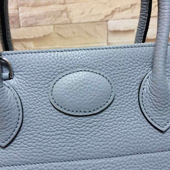 エルメス ボリード37 シエル トリヨン シルバー金具