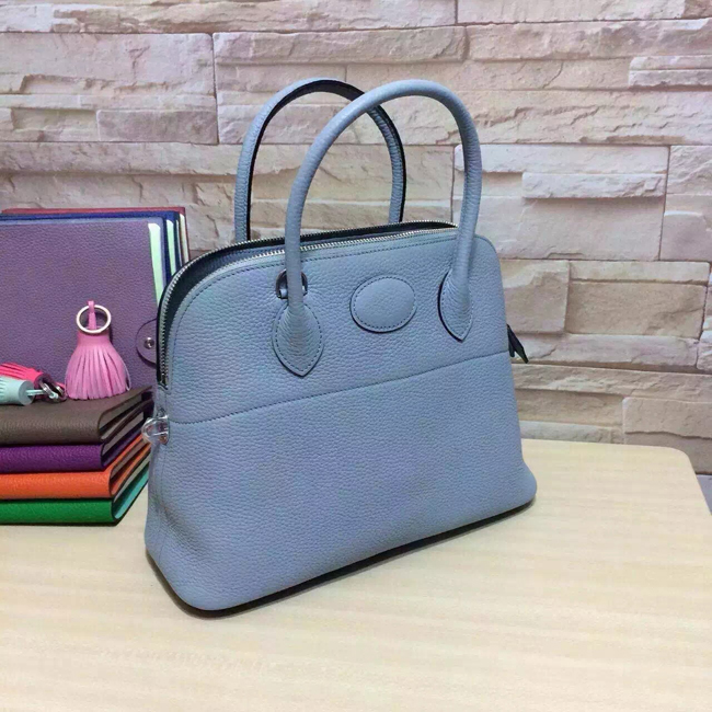 エルメス ボリード37 シエル トリヨン シルバー金具