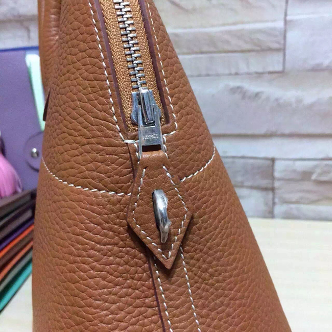 エルメス ボリード37 ゴールド トリヨン シルバー金具