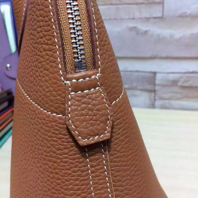 エルメス ボリード37 ゴールド トリヨン シルバー金具