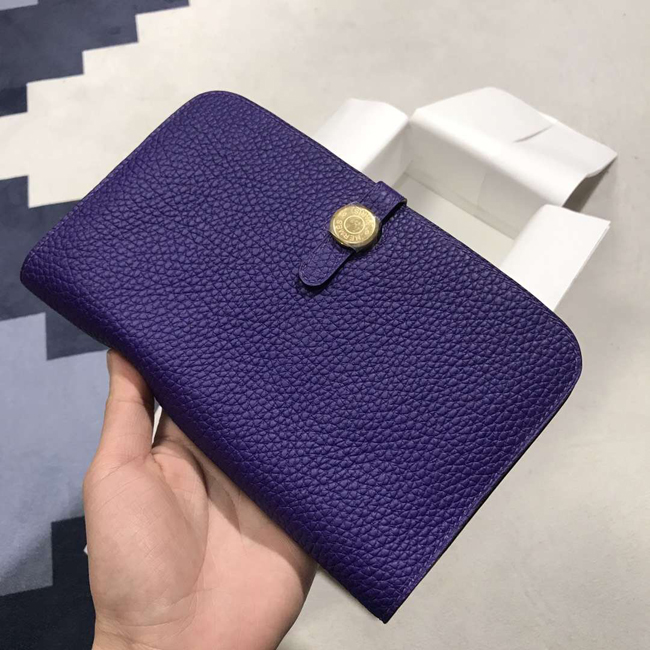 エルメス ドゴンGM クロッカス トゴ ゴールド金具