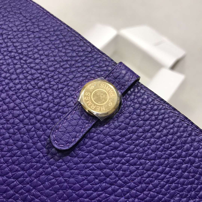 エルメス ドゴンGM クロッカス トゴ ゴールド金具