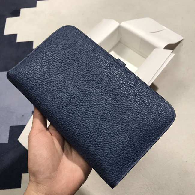 エルメス ドゴンGM ブルーニュイ トゴ ゴールド金具