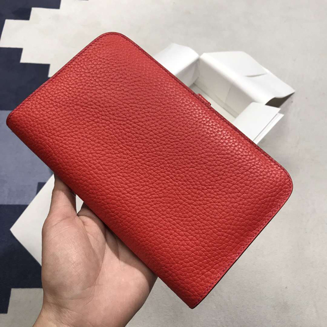 エルメス ドゴンGM ルージュガランス トゴ ゴールド金具