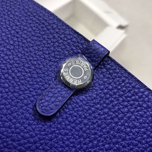 エルメス ドゴンGM ブルーエレクトリック トゴ シルバー金具