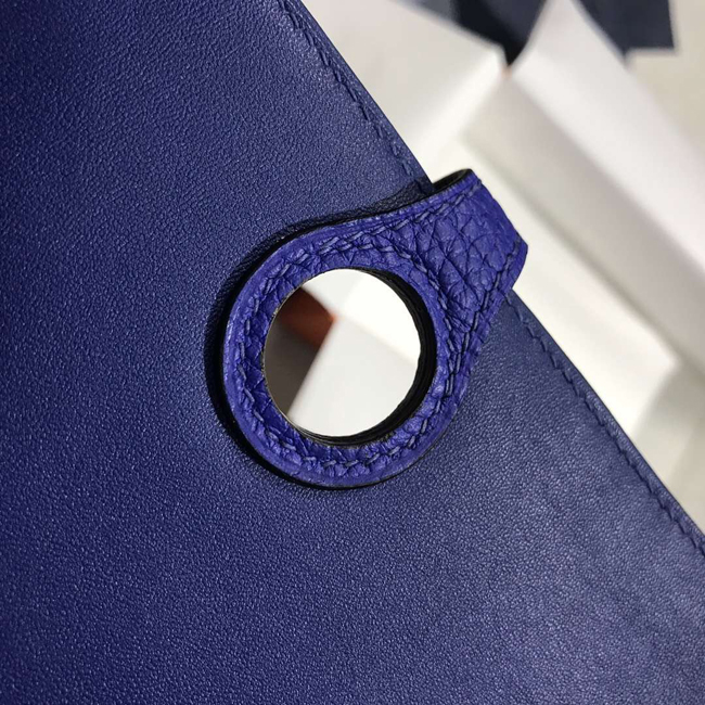 エルメス ドゴンGM ブルーエレクトリック トゴ シルバー金具