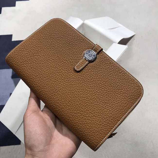 エルメス ドゴンGM ゴールド トゴ シルバー金具