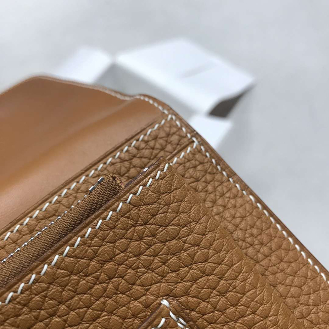 エルメス ドゴンGM ゴールド トゴ シルバー金具
