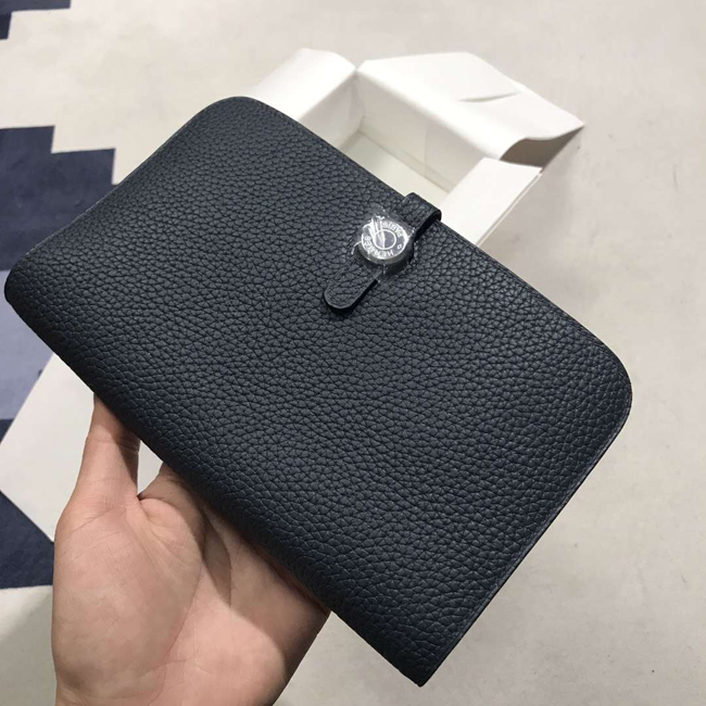 エルメス ドゴンGM ブルーニュイ トゴ シルバー金具