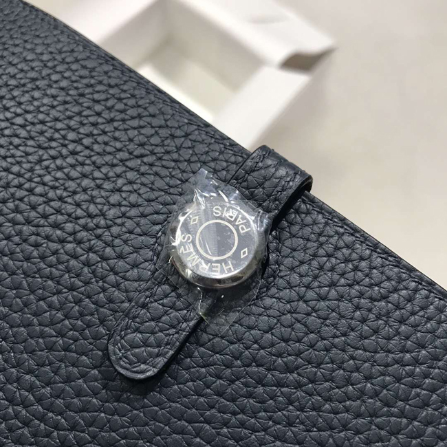 エルメス ドゴンGM ブルーニュイ トゴ シルバー金具